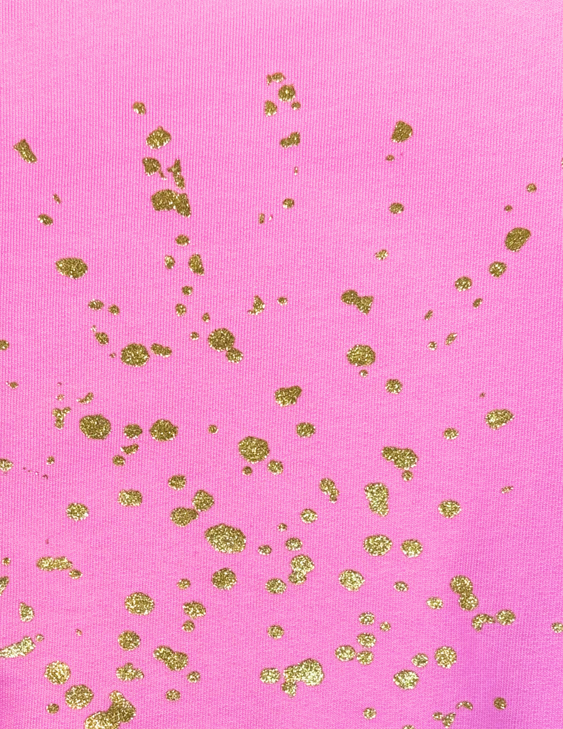 Gold glitter printed oversized sweatpants by Spicy Bloom