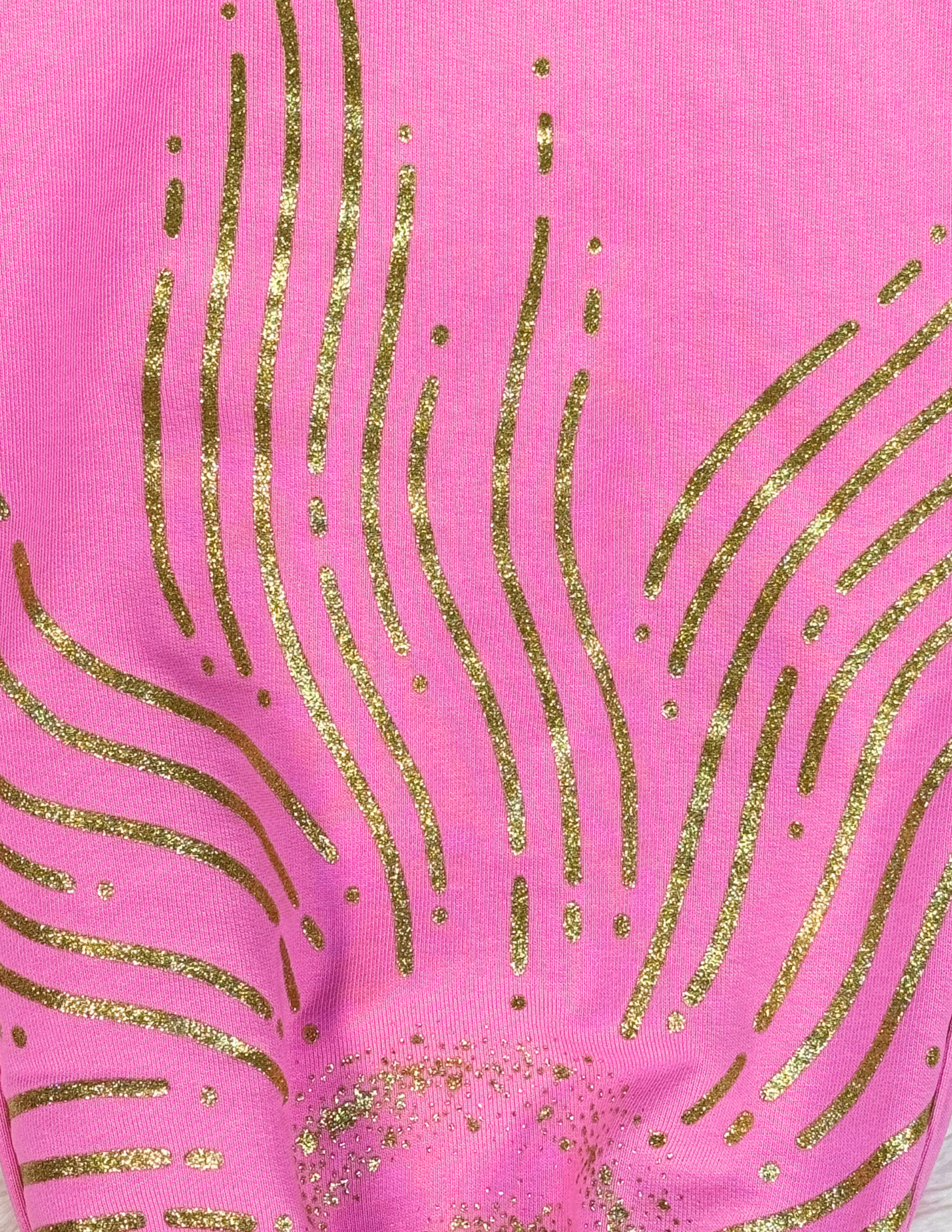 Spicy Bloom gold print sweatpants 